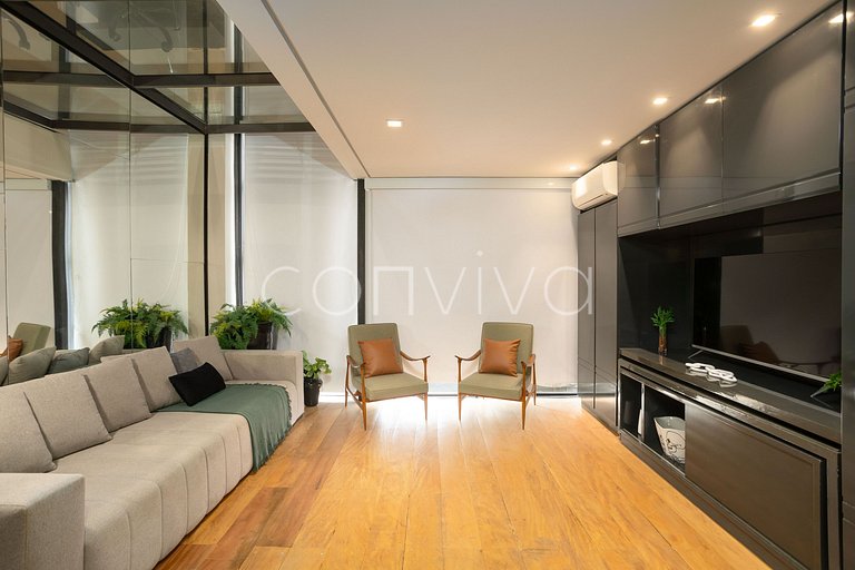 URB1403 Duplex c/ vista incrível e vaga no Itaim