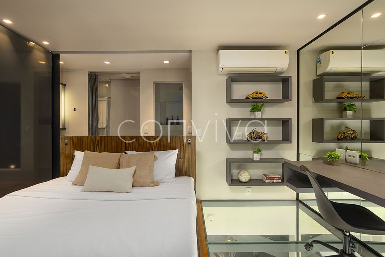 URB1403 Duplex 14º andar c/vista e vaga Itaim Bibi