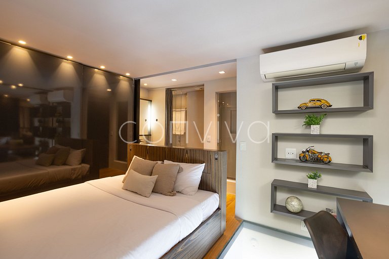 URB1403 Duplex 14º andar c/vista e vaga Itaim Bibi