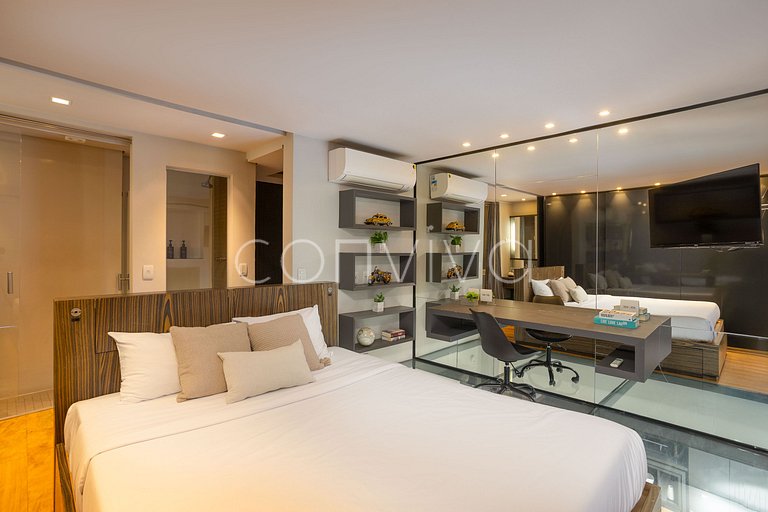 URB1403 Duplex c/ vista incrível e vaga no Itaim