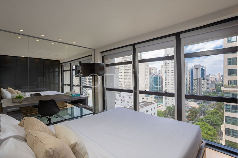 URB1403 Duplex 14º andar c/vista e vaga Itaim Bibi