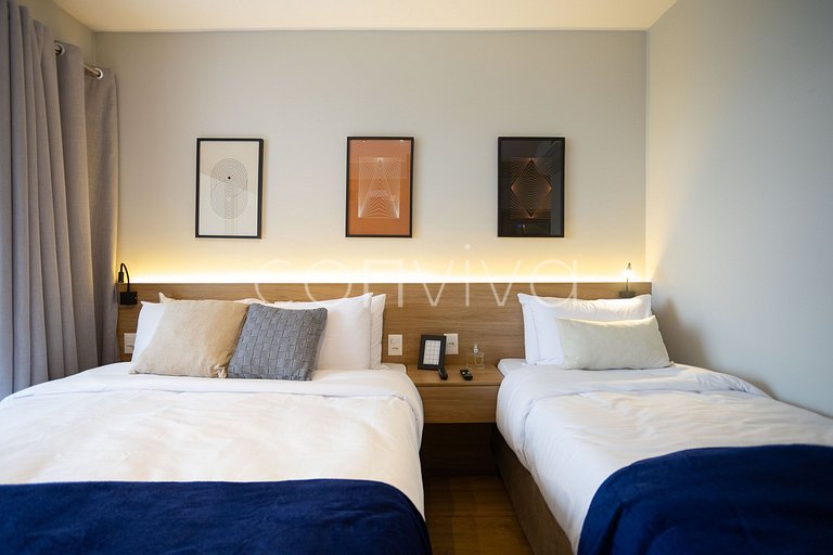 FYPZ0210 Perdizes c/ 02 camas + Home Office | Wifi