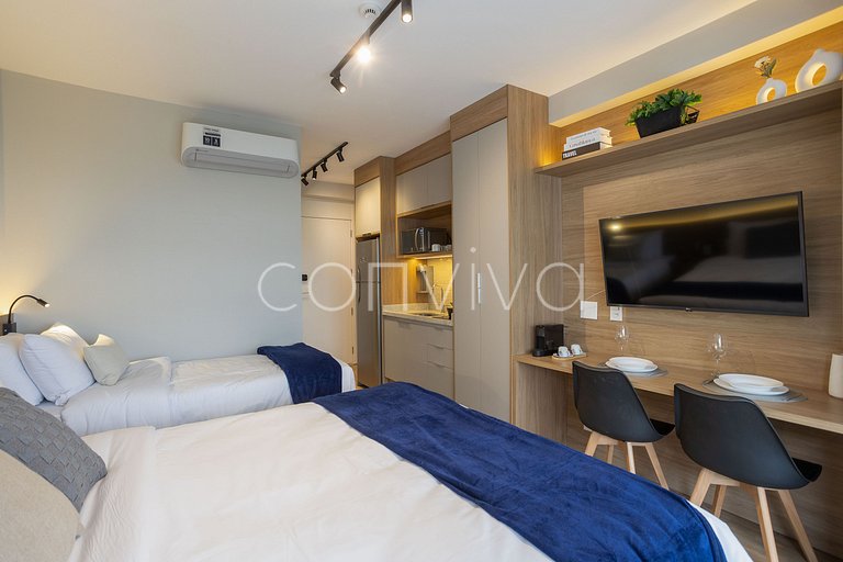 FYPZ0210 Perdizes c/ 02 camas + Home Office | Wifi