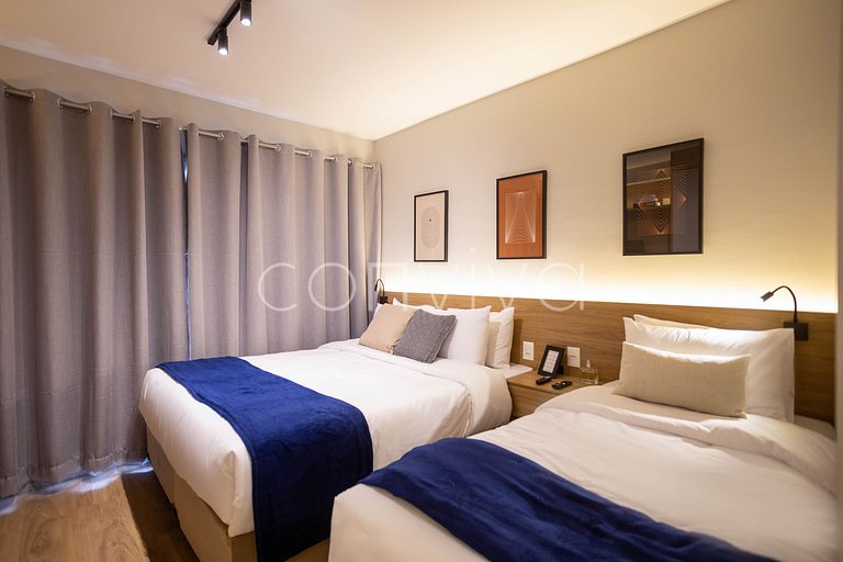 FYPZ0210 Perdizes c/ 02 camas + Home Office | Wifi