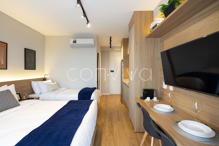 FYPZ0210 Perdizes c/ 02 camas + Home Office | Wifi