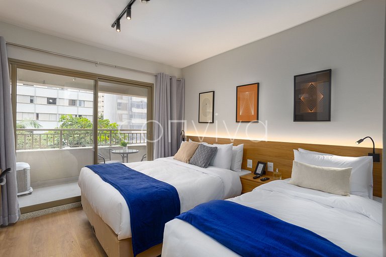 FYPZ0210 Perdizes c/ 02 camas + Home Office | Wifi