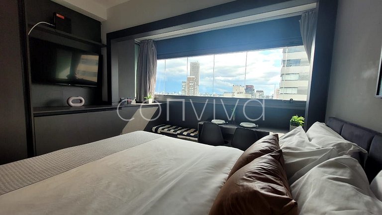 VNOF1620 16º andar na Oscar Freire | Piscina +Wifi