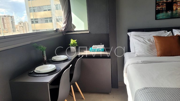 VNOF1620 16º andar na Oscar Freire | Piscina +Wifi