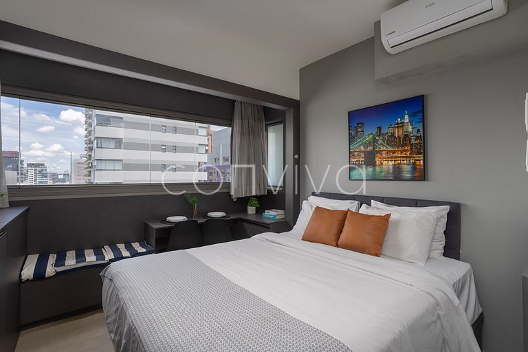 VNOF1620 16º andar na Oscar Freire | Piscina +Wifi