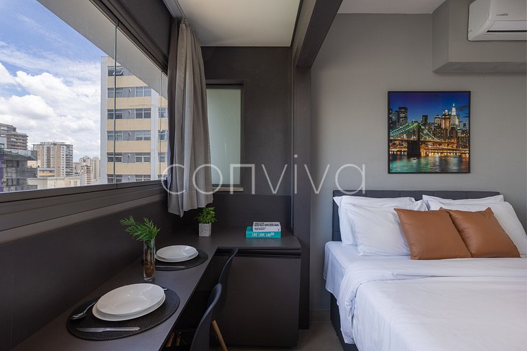 VNOF1620 16º andar na Oscar Freire | Piscina +Wifi