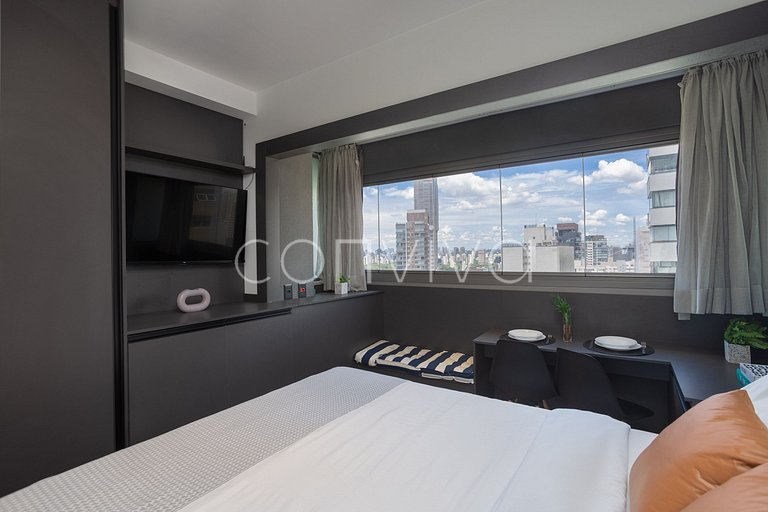 VNOF1620 16º andar na Oscar Freire | Piscina +Wifi