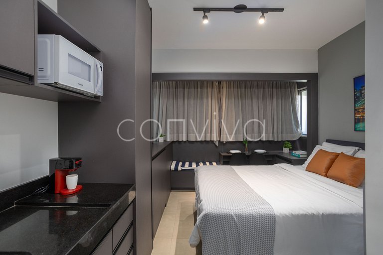 VNOF1620 16º andar na Oscar Freire | Piscina +Wifi