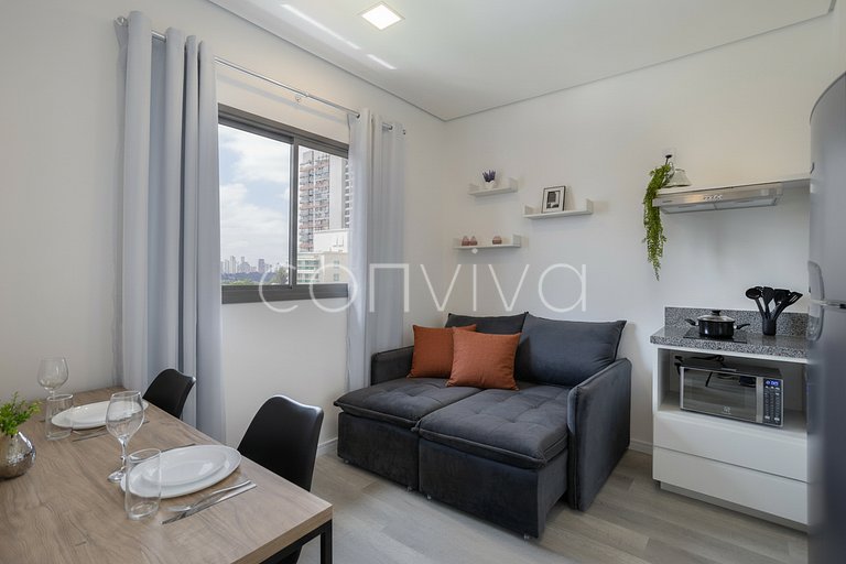 AD1001 Apto novo na Berrini prox. Consulado EUA