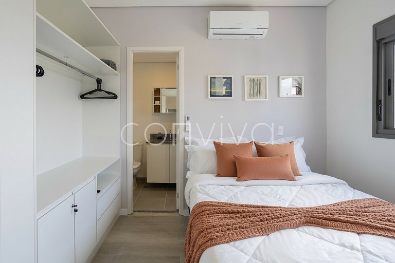 AD1001 Apto novo na Berrini prox. Consulado EUA