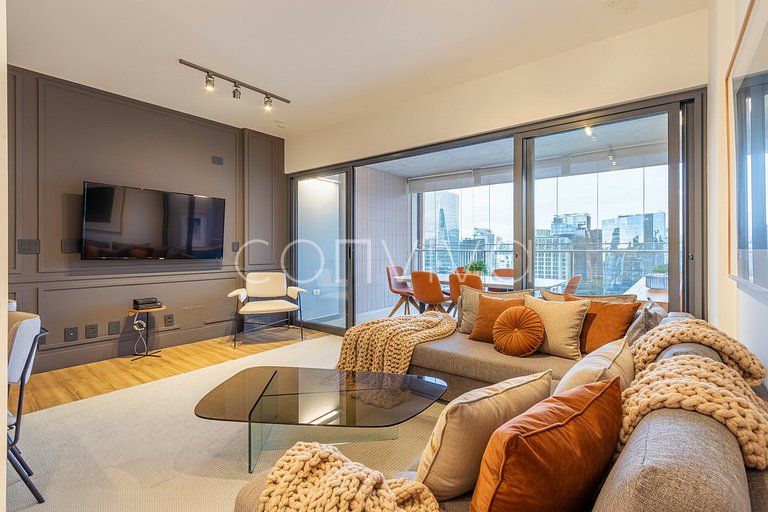 FI185 Vista do Itaim Bibi | Cama King | 90m²