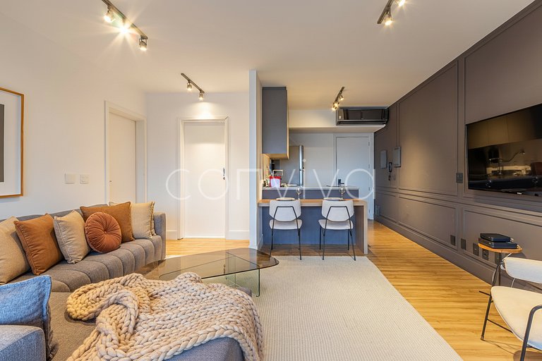 FI185 Vista do Itaim Bibi | Cama King | 90m²