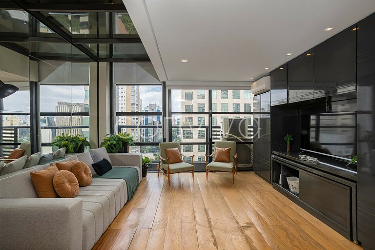 URB1403 Duplex 14º andar c/vista e vaga Itaim Bibi