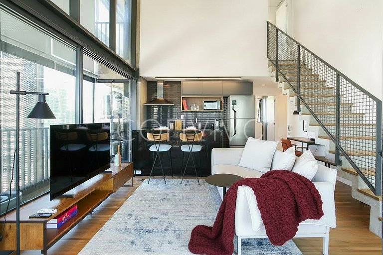 HI101 Duplex no Huma Itaim | 02 quartos