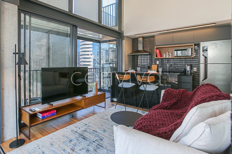 HI101 Duplex no Huma Itaim | 02 quartos