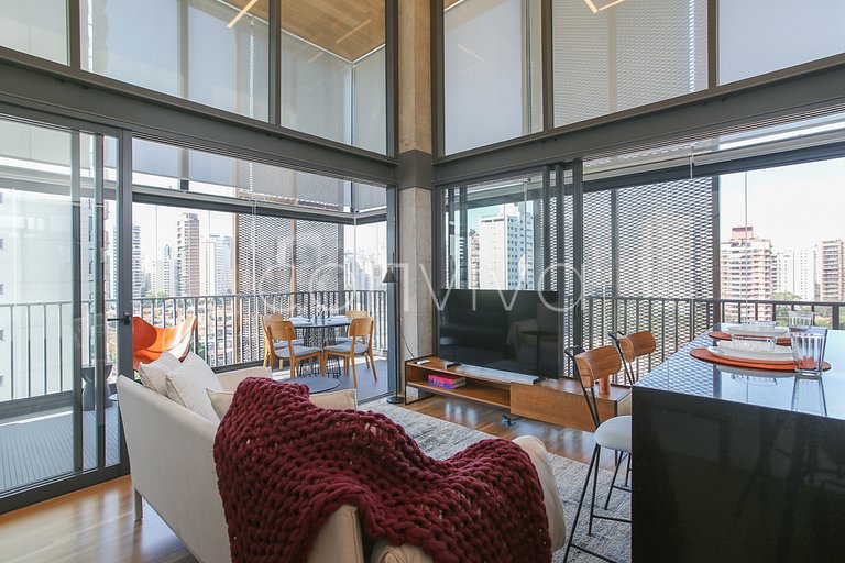 HI101 Duplex no Huma Itaim | 02 quartos