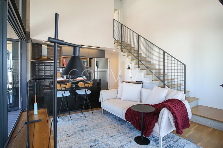 HI101 Duplex no Huma Itaim | 02 quartos