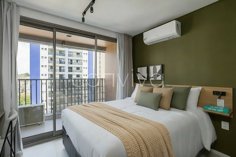 LUM0812 Studio c/ ar-condicionado, Wi‑Fi | Tatuapé