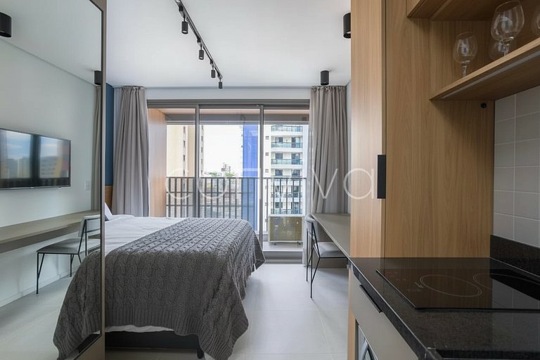 LUM1317 Apt novo confortável c/ piscina e academia