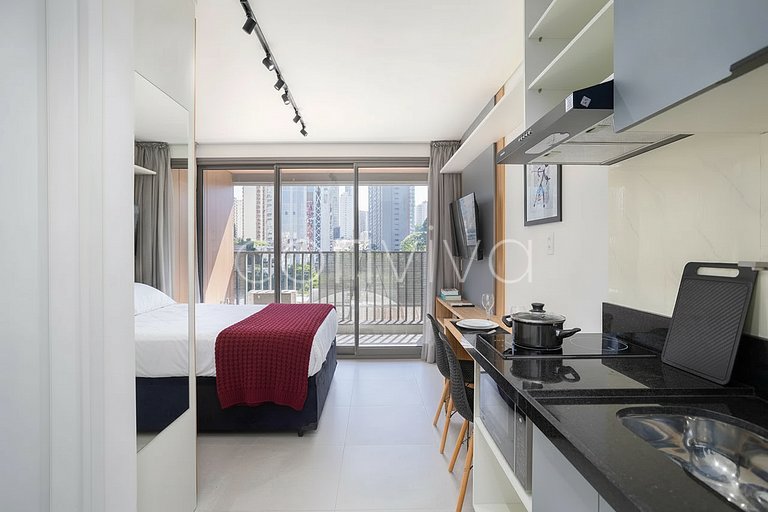 LUM0506 Studio moderno c/ varanda Anália Franco