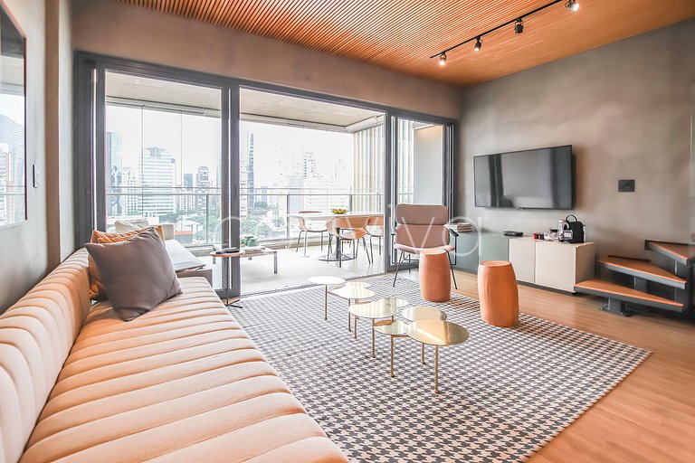 FI094/104 Forma Itaim: Dúplex con vista a la ciudad de 92 m²