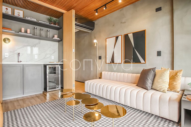 FI094/104 Forma Itaim: Duplex vista cidade c/ 92m²