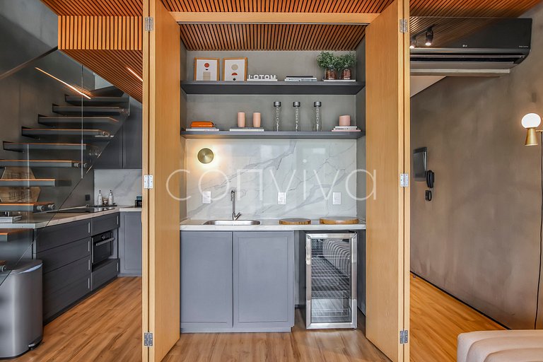FI094/104 Forma Itaim: Duplex with city view, 92m² for up to