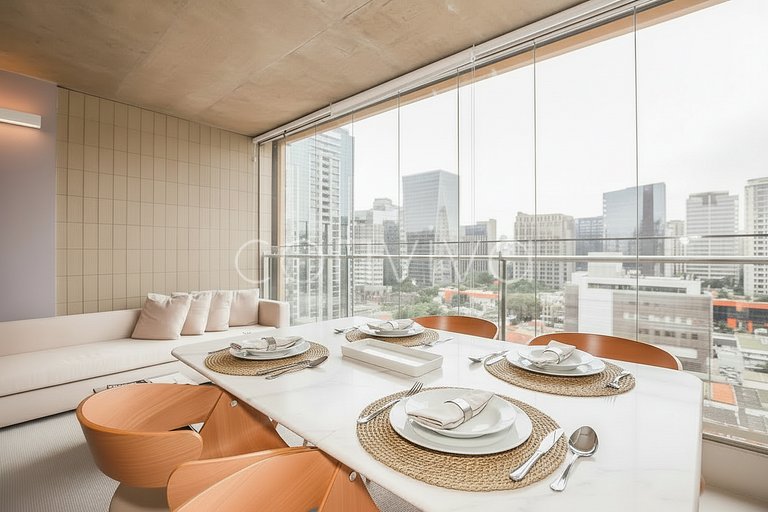 FI094/104 Forma Itaim: Dúplex con vista a la ciudad de 92 m²