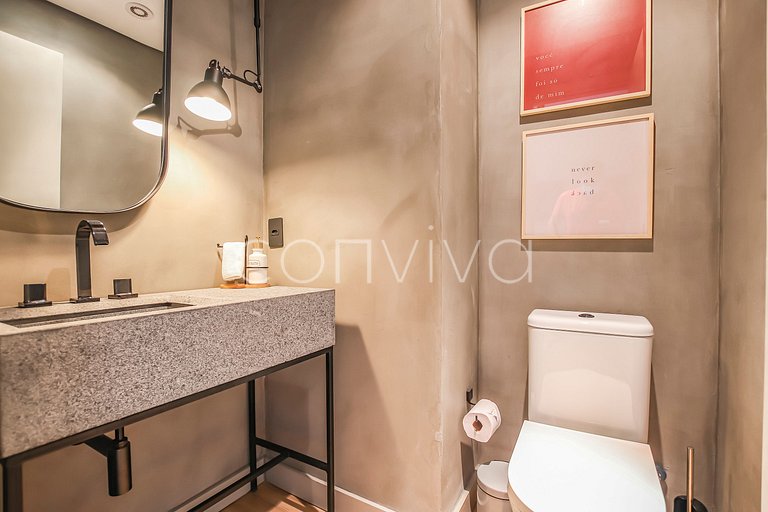 FI094/104 Forma Itaim: Duplex with city view, 92m² for up to