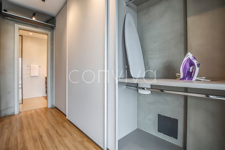 FI094/104 Forma Itaim: Duplex vista cidade c/ 92m² p/ 04 hós