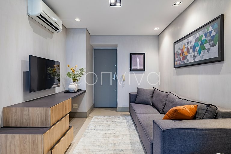 VNCA1101 Apto de 02 quartos na Vila Olímpia + vaga