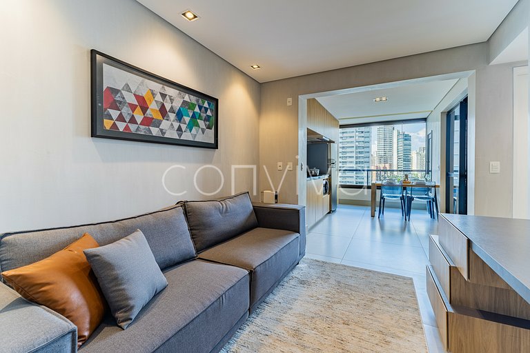 VNCA1101 Apto de 02 quartos na Vila Olímpia + vaga