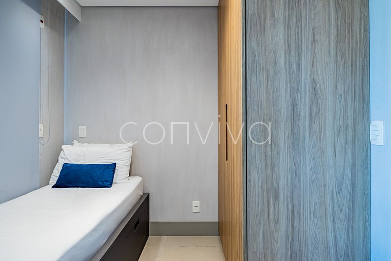 VNCA1101 Apto de 02 quartos na Vila Olímpia + vaga