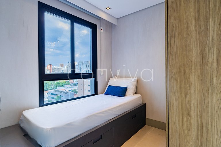 VNCA1101 Apto de 02 quartos na Vila Olímpia + vaga