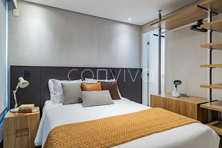 VNCA1101 Apto de 02 quartos na Vila Olímpia + vaga