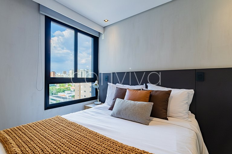 VNCA1101 Apto de 02 quartos na Vila Olímpia + vaga