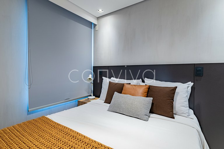 VNCA1101 Apto de 02 quartos na Vila Olímpia + vaga