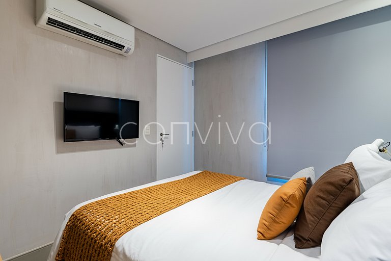 VNCA1101 Apto de 02 quartos na Vila Olímpia + vaga