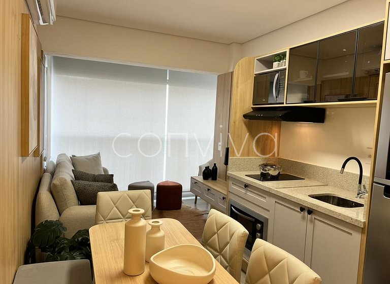 NPD1209 Novo: Apto na Vila Mariana c/ ar e Wi-Fi