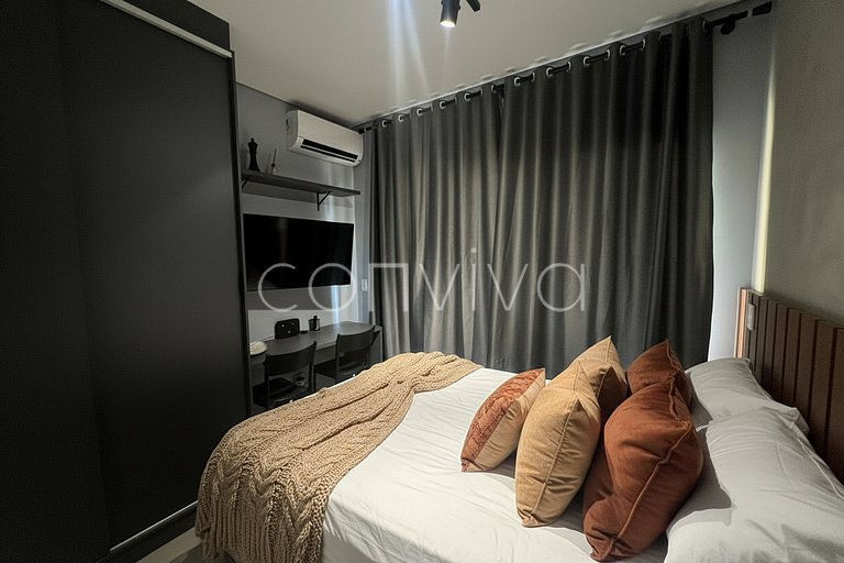 NPE1208 Apto novinho no 12º andar em Perdizes