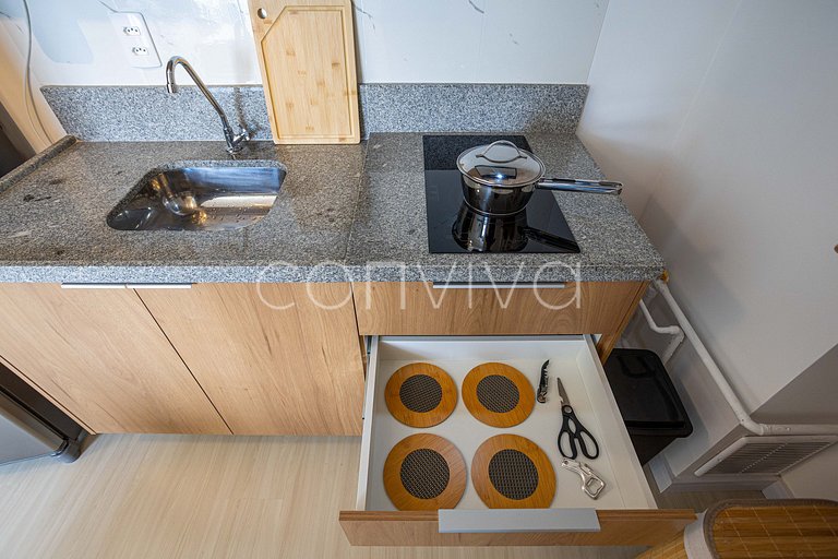 COMP0217 Apê moderno para 04 hóspedes em Moema