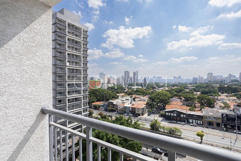 COMP0917 02 quartos | Moema | Wi-fi + vista livre