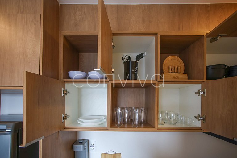 COMP0917 02 quartos | Moema | Wi-fi + vista livre