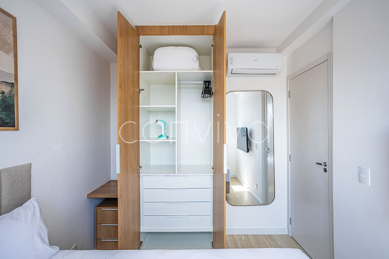 COMP0917 02 quartos | Moema | Wi-fi + vista livre