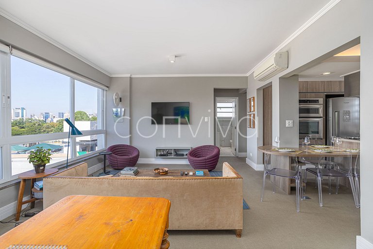 SJ031 Apto design do Jardins | 85m² | 02 dorms