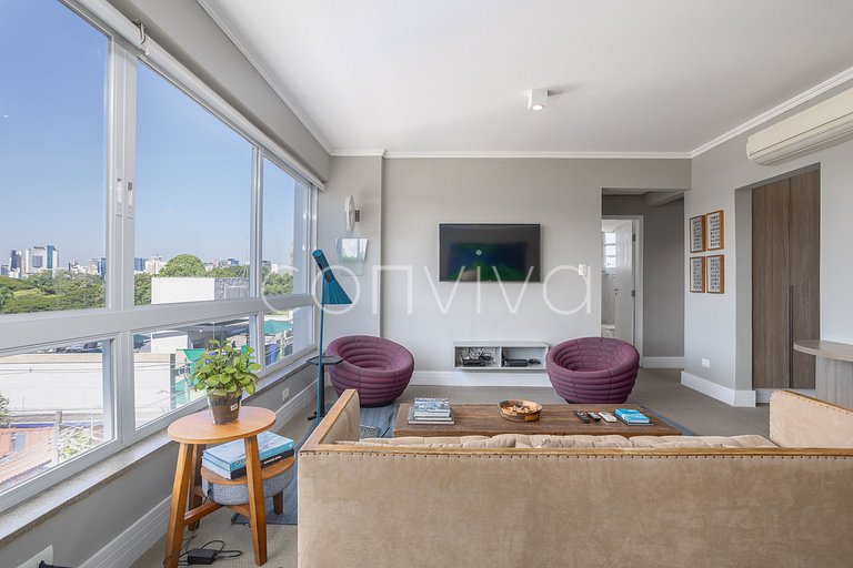 SJ031 Apto design do Jardins | 85m² | 02 dorms